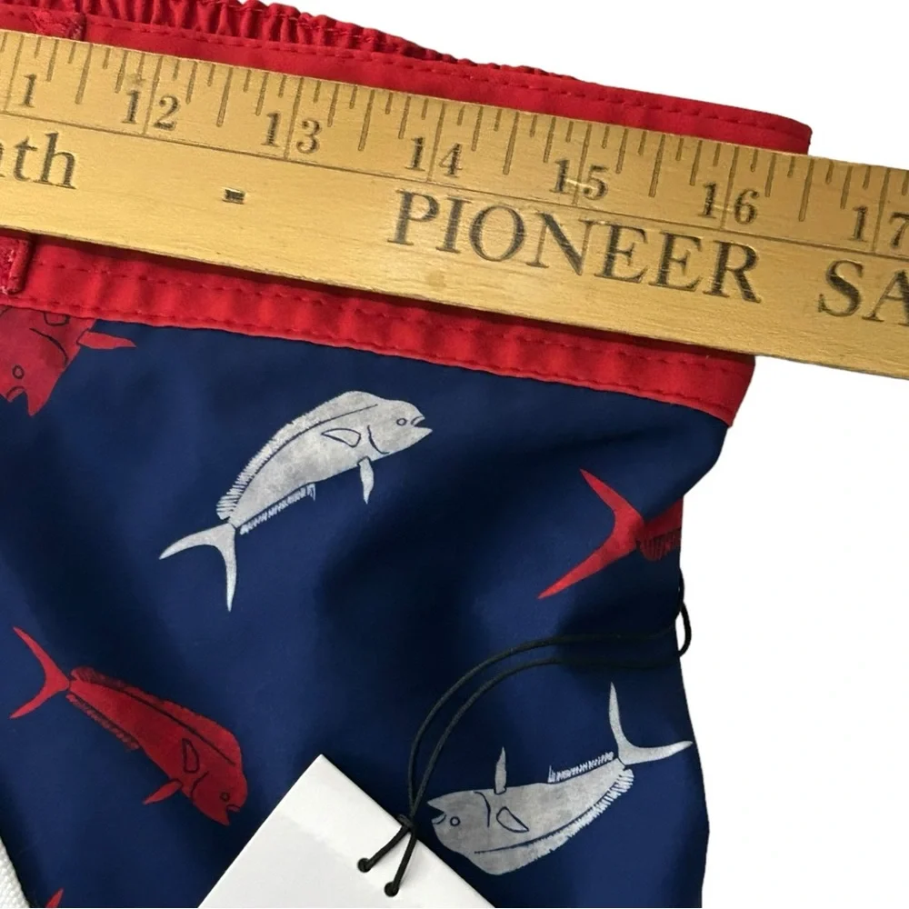 Ocean + Coast - Ocean‎ Advantage Red White & Blue Swim Trunks -Youth Size Medium